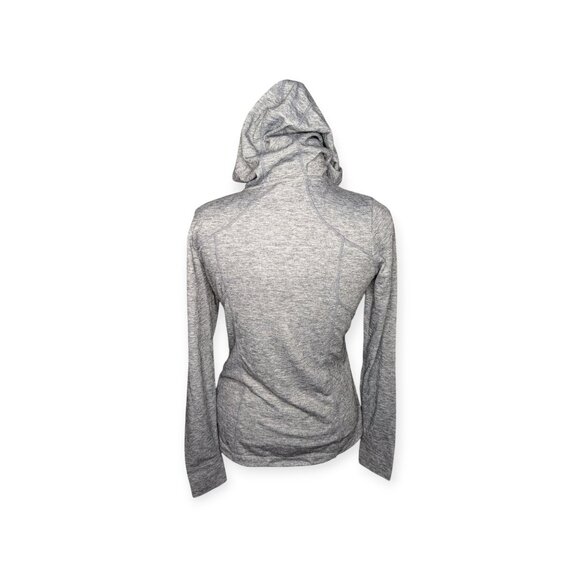 Mondetta Wool Blend Pullover Gray Striped Hoodie Womens Size Medium - Picture 6 of 14